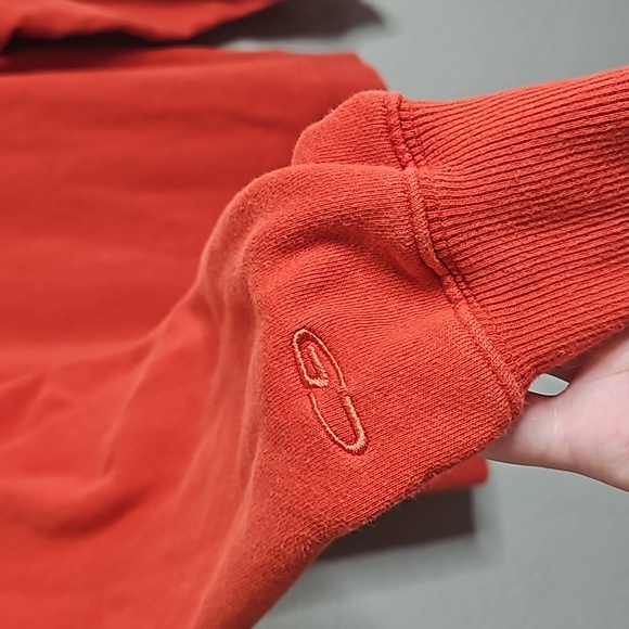 Champion Burnt Orange Zip Hoodie sz small - Picture 4 of 4